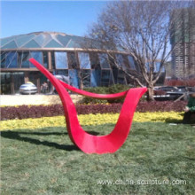 Moder art fiberglass outdoor sculpture